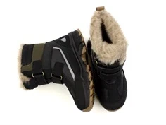 Bisgaard sort vinterstøvle Eddie med velcro og TEX